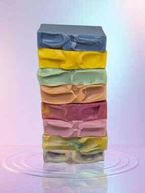 8 Handmade Scented Soap Bars, Natural Assorted Moisturizing Scents, 4-5 oz each